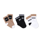 Socks (Set of 3 Pairs), BLACK, hi-res