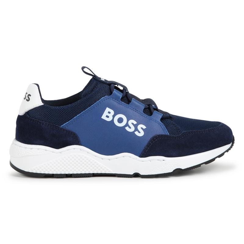 Elasticated Lace-Up Sneakers BOSS 
                        BOY