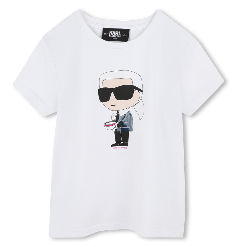 T-shirt with print KARL LAGERFELD KIDS 
                        GIRL