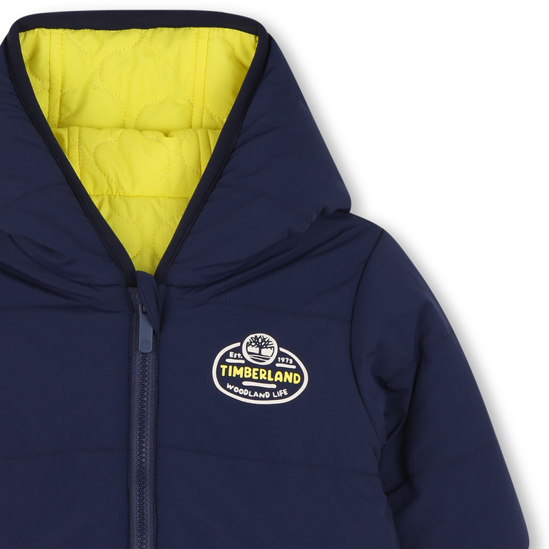 Reversible down jacket with warm hood TIMBERLAND 
                    BOY