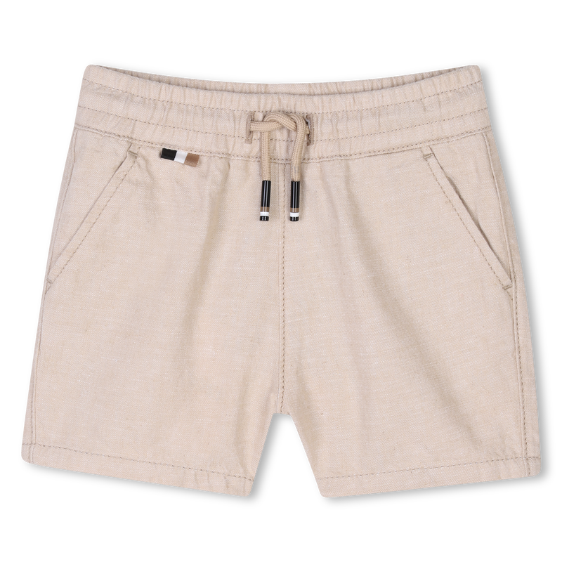 Linen and cotton shorts BOSS 
                    BOY