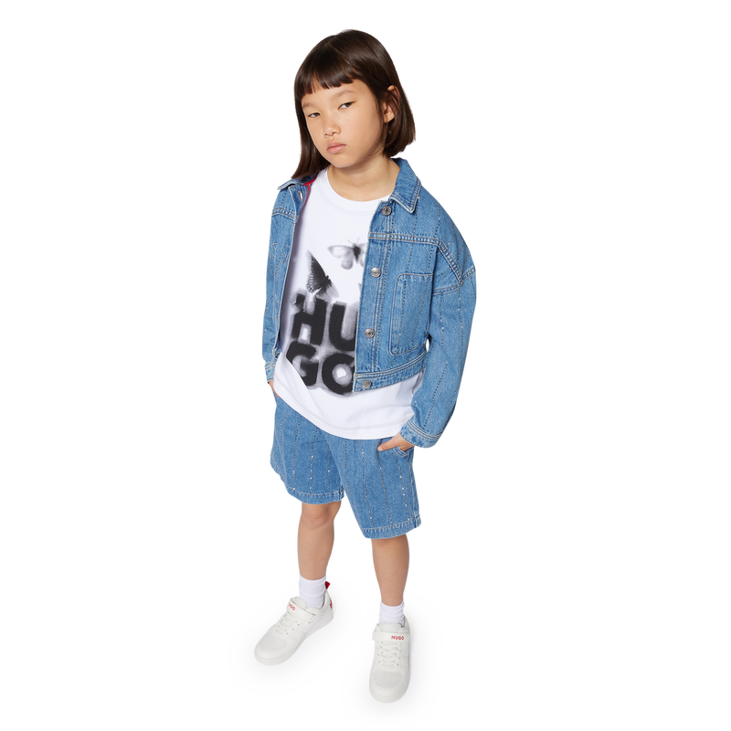 Striped denim jacket HUGO 
                        GIRL