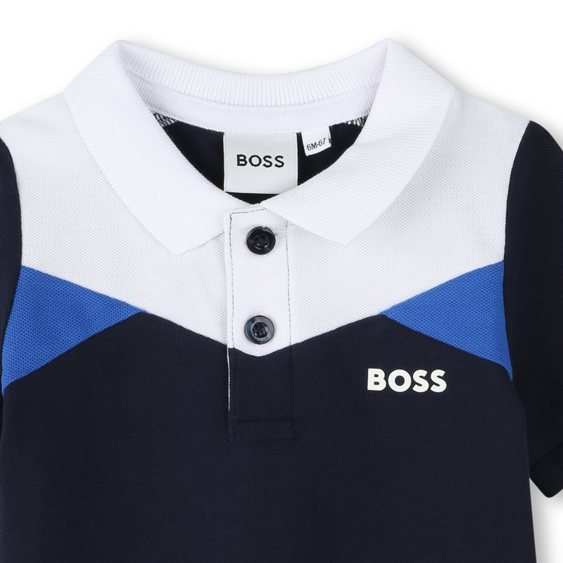 Color Block Polo Shirt BOSS 
                        BOY