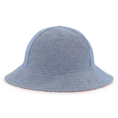 Reversible cotton bucket hat KENZO KIDS UNISEX