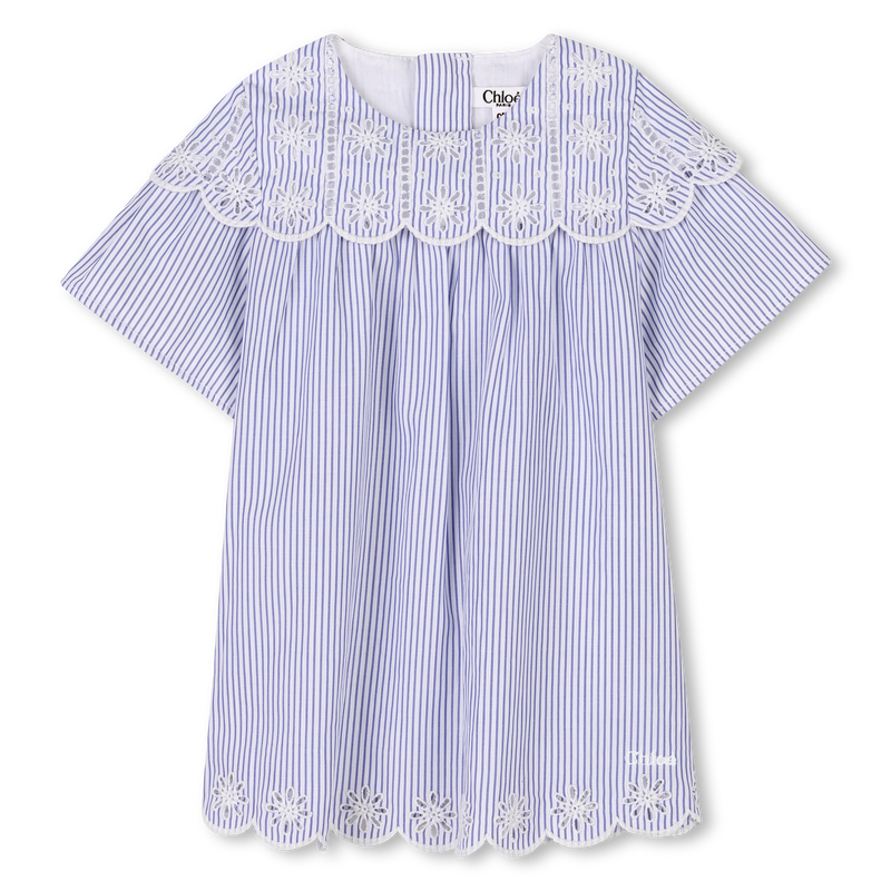 Striped dress with embroidery CHLOE 
                    GIRL