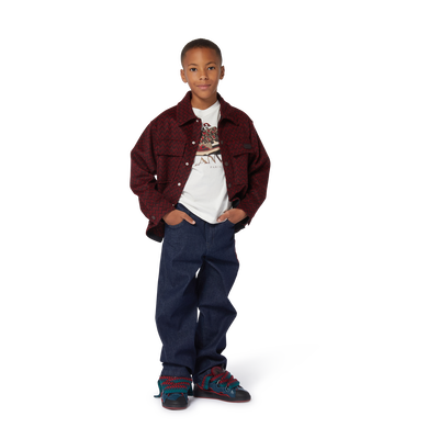 Printed Fleece Shirt Jacket LANVIN BOY