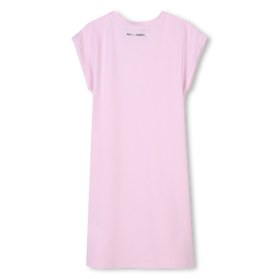 Novelty short-sleeved dress KARL LAGERFELD KIDS GIRL