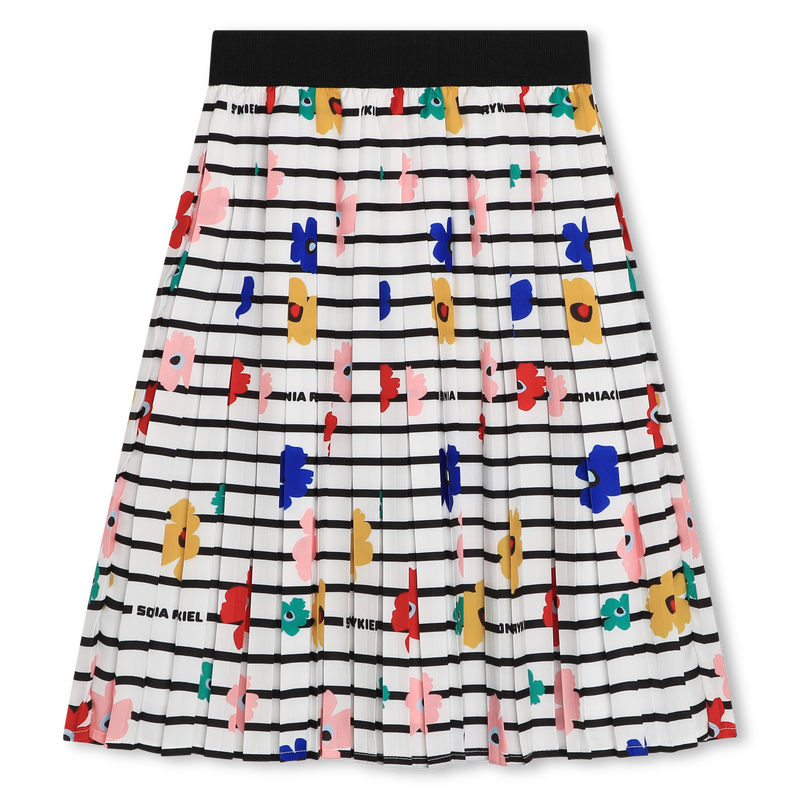 Long Printed Pleated Skirt SONIA RYKIEL 
                    GIRL