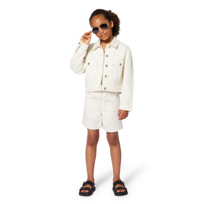 Cotton twill jacket MICHAEL KORS GIRL