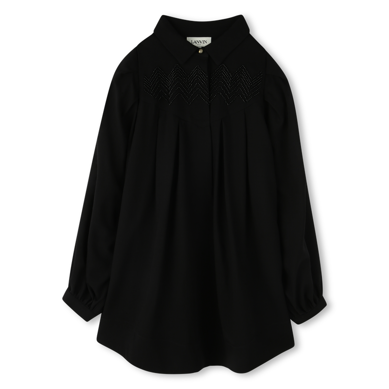 Embroidered print dress LANVIN 
                        GIRL