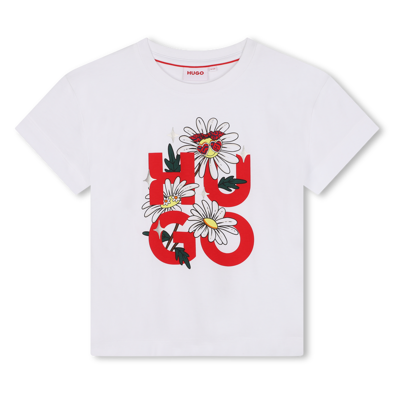 Novelty Patch T-Shirt HUGO 
                    GIRL