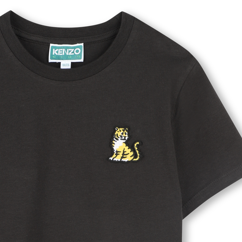Cotton T-shirt with badge KENZO KIDS 
                        UNISEX