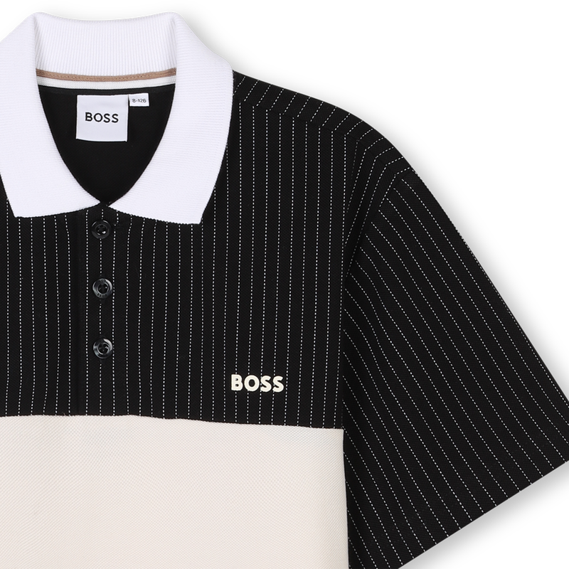 Contrasting Panel Polo BOSS 
                        BOY