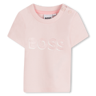 T-shirt with shiny print BOSS 
                    GIRL