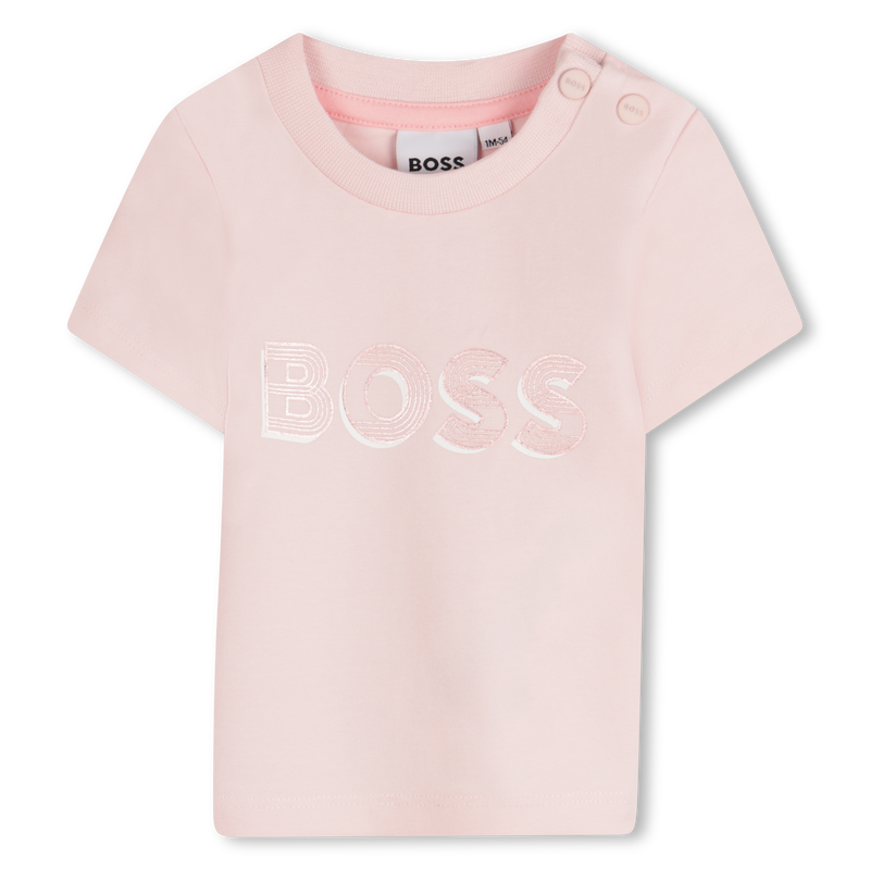 T-shirt with shiny print BOSS 
                        GIRL