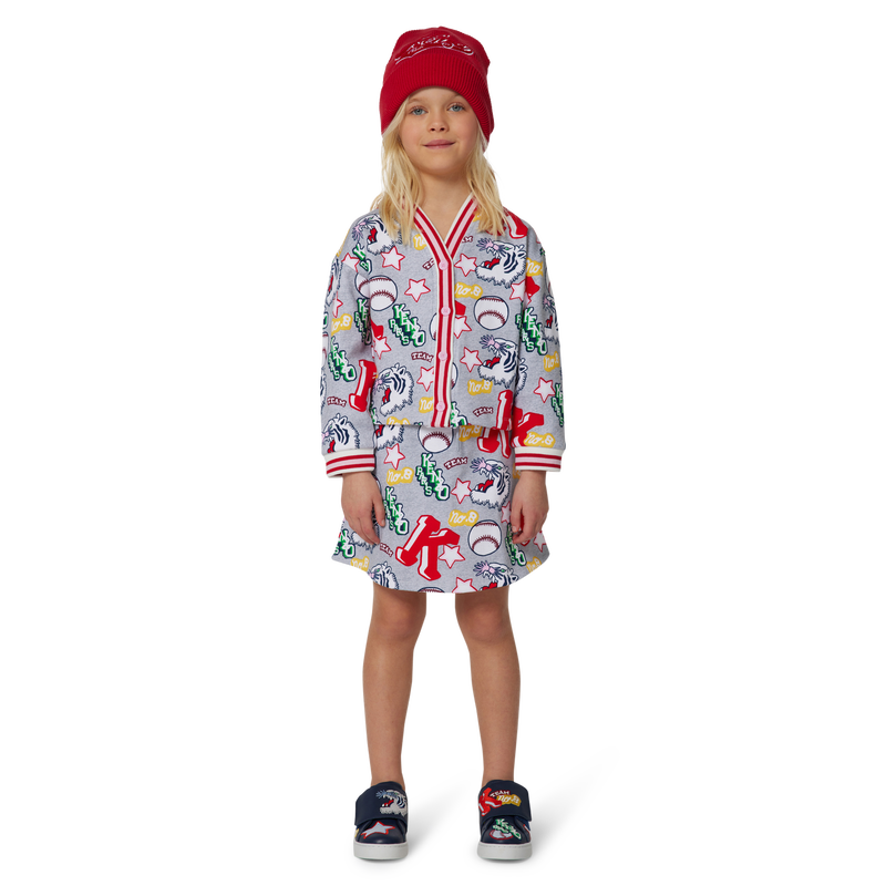 Patterned fleece skirt KENZO KIDS 
                    GIRL