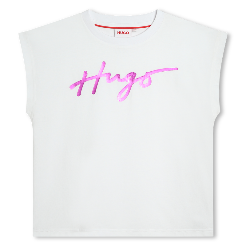 Sleeveless cotton T-shirt HUGO 
                    GIRL