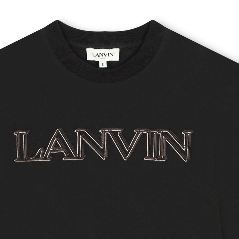 Embroidered Logo T-Shirt LANVIN 
                        BOY