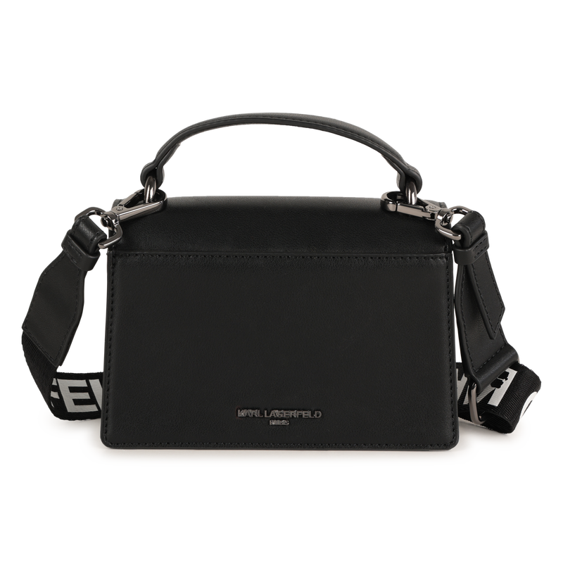 Handbag in fine-grained coated textile KARL LAGERFELD KIDS 
                    GIRL