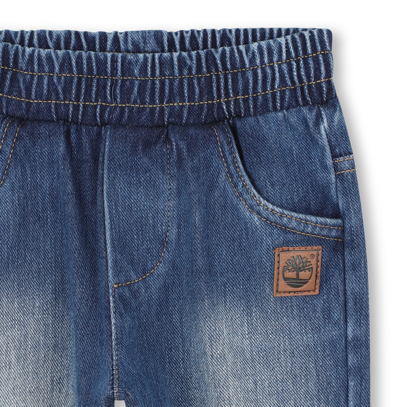 Denim effect knitted trousers TIMBERLAND 
                        BOY