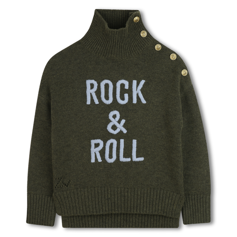 Buttoned stand-up neck sweater ZADIG & VOLTAIRE 
                        GIRL