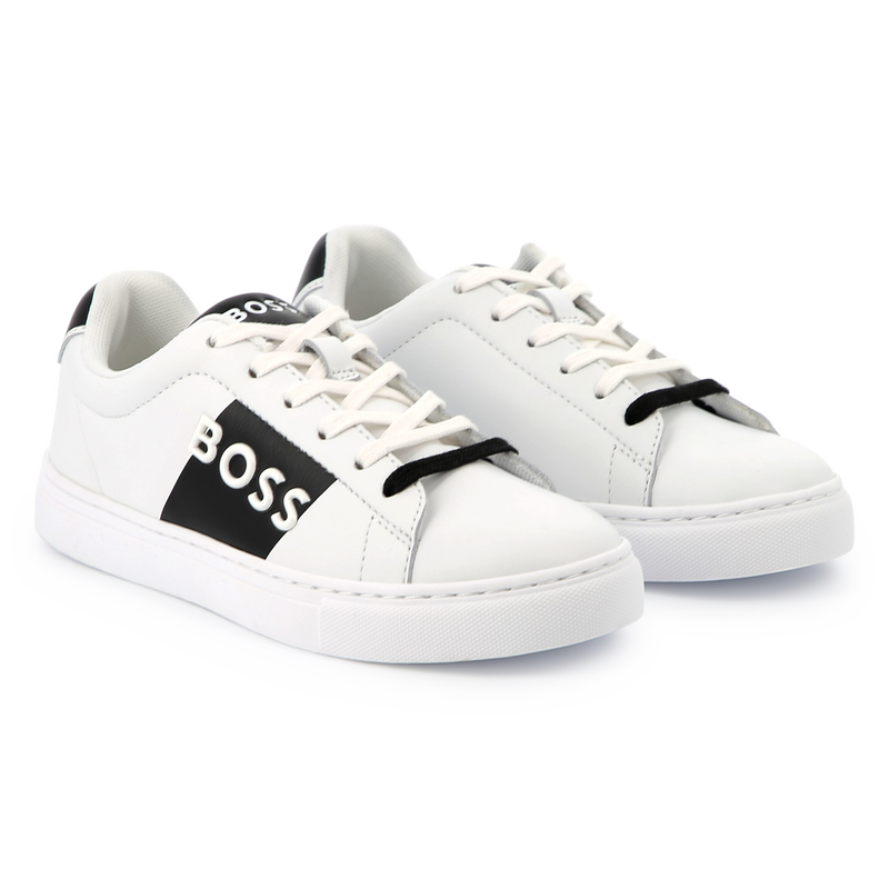 Lace-up leather sneakers BOSS 
                    BOY