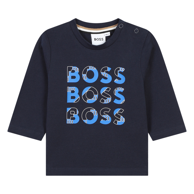 Cotton Multi-Logo T-Shirt BOSS 
                    BOY