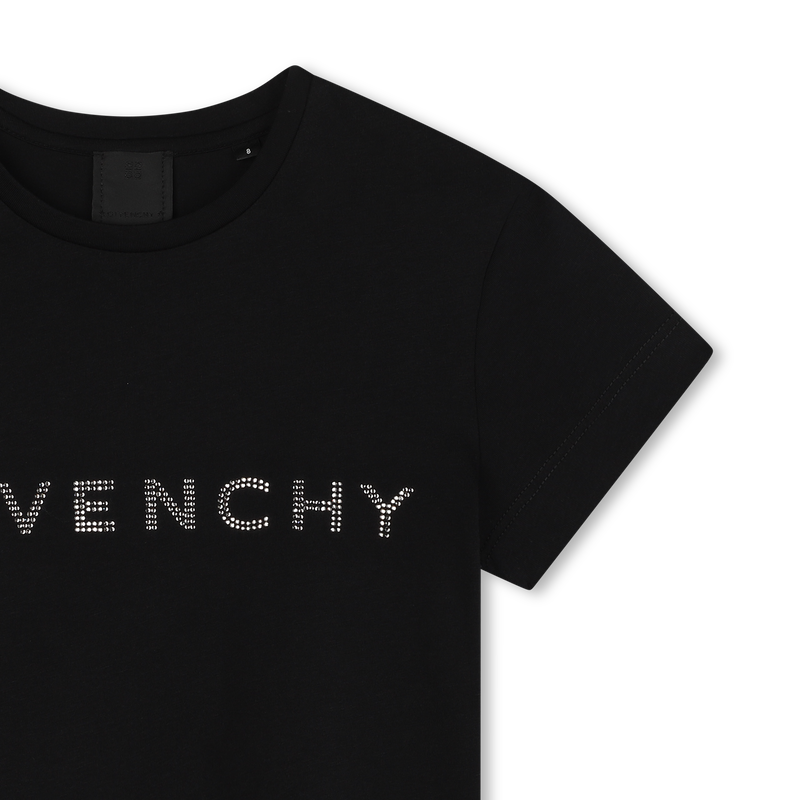 Diamanté Cotton T-Shirt GIVENCHY 
                    GIRL