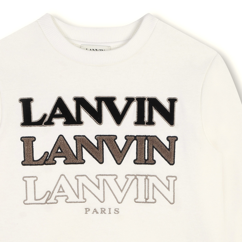 Round-Neck Logo Sweatshirt LANVIN 
                        BOY