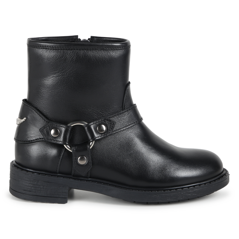 Zip-up leather ankle boots ZADIG & VOLTAIRE 
                        GIRL