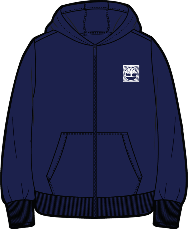 Fleece hooded cardigan TIMBERLAND 
                    BOY