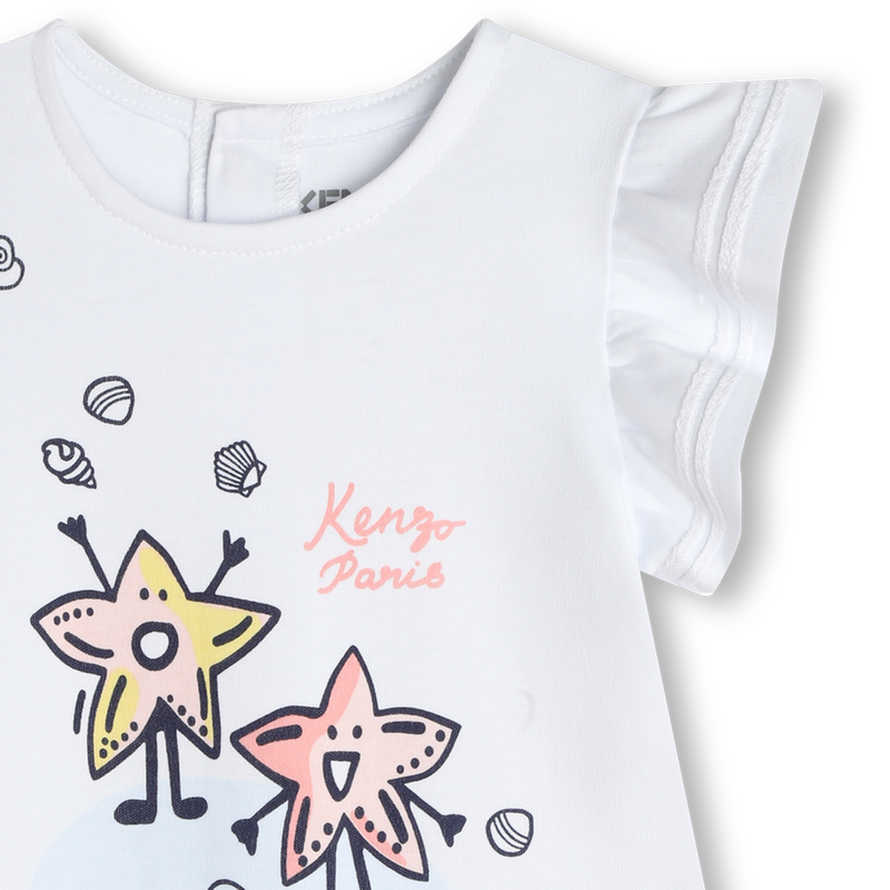 Printed short romper KENZO KIDS 
                    GIRL