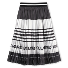 Pleated midi skirt KARL LAGERFELD KIDS 
                    GIRL