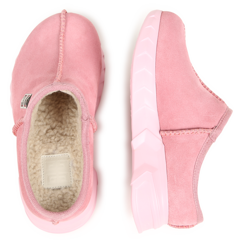 Fleece-Lined Leather Mules GIVENCHY 
                    GIRL
