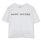 Cotton T-shirt with diamant&eacute;s MARC JACOBS 
                    GIRL