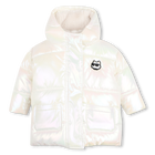 Hooded down jacket KARL LAGERFELD KIDS 
                    GIRL