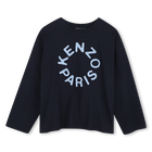 Long sleeve t-shirt, NAVY, hi-res