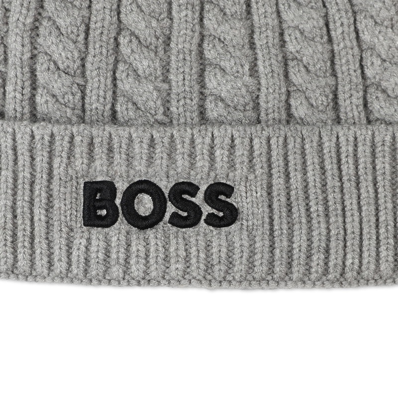 Cable knit beanie BOSS 
                        BOY