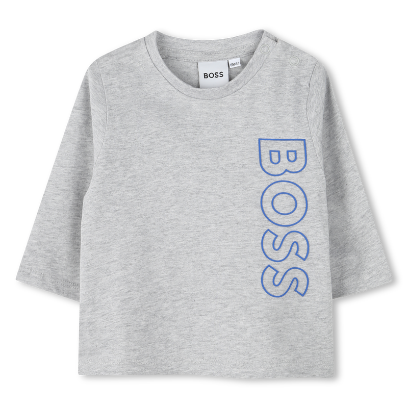 Cotton Long-Sleeve BOSS 
                    BOY