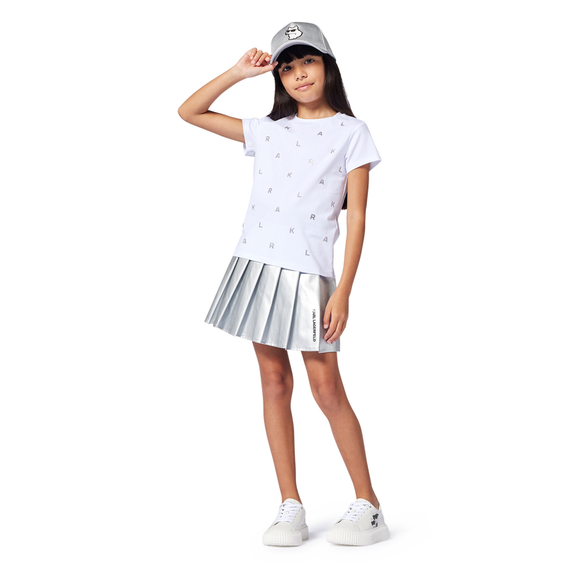 Adjustable cap with badge KARL LAGERFELD KIDS 
                        GIRL