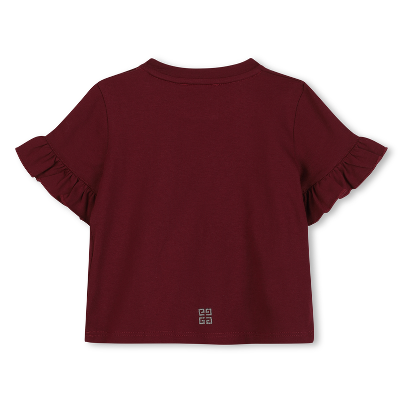T-shirt with ruffles GIVENCHY 
                        GIRL