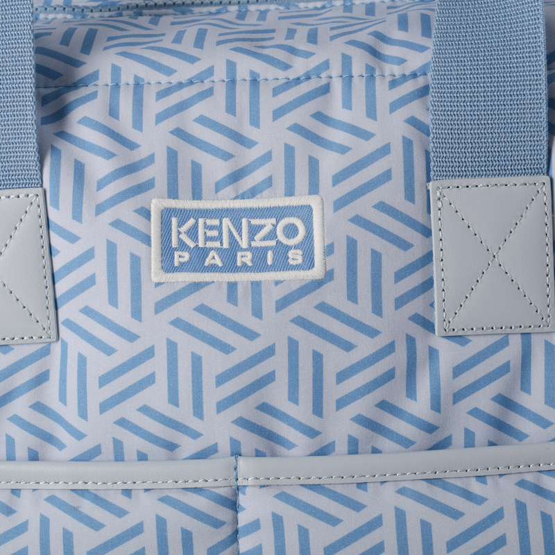Quilted diaper bag in printed poplin KENZO KIDS 
                    UNISEX