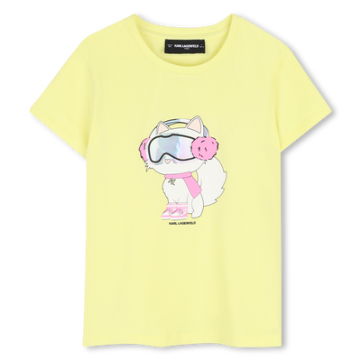 Short sleeve t-shirt KARL LAGERFELD KIDS GIRL