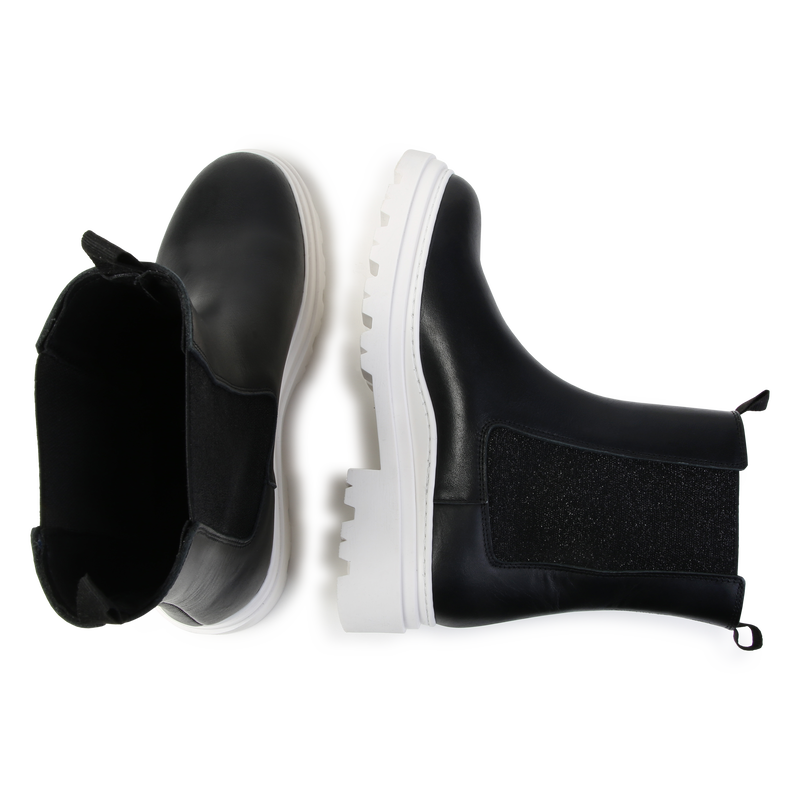 Leather Ankle Boots KARL LAGERFELD KIDS 
                        GIRL