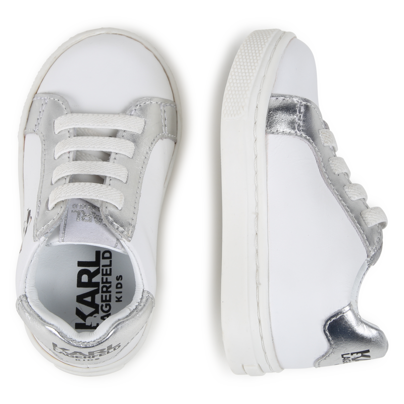 Low-Top Leather Sneakers KARL LAGERFELD KIDS 
                        UNISEX