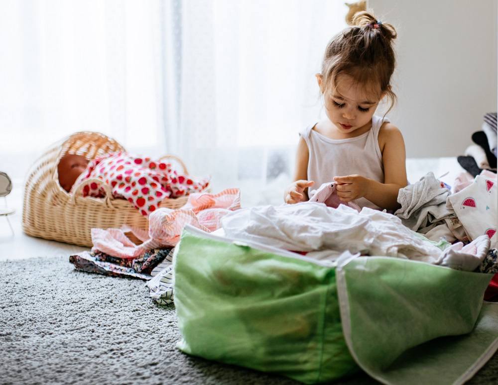 How to store baby clothes that have become too small?