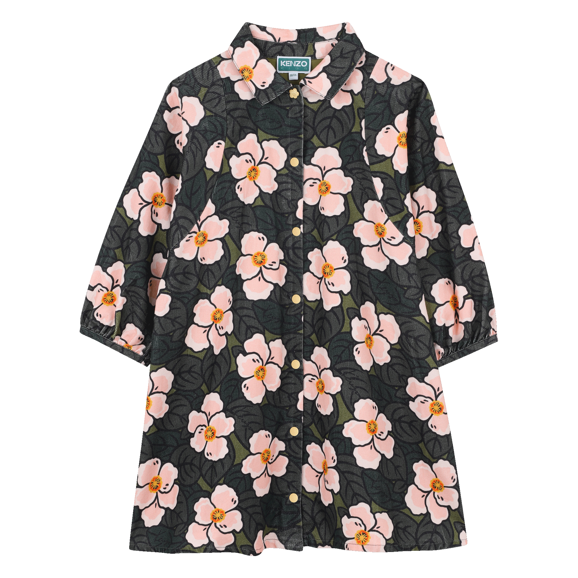 kenzo long sleeve dress Pomander Place Navy Cotton Poplin Kenzo Dress Navy / XL