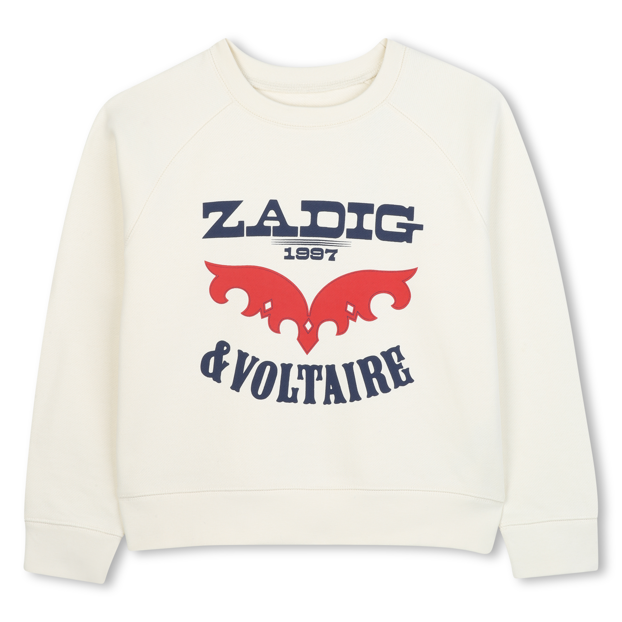 Hvit×zu コラボsweat ホワイト ZADIG & VOLTAIRE Printed sweatshirt for GIRL | Kids around