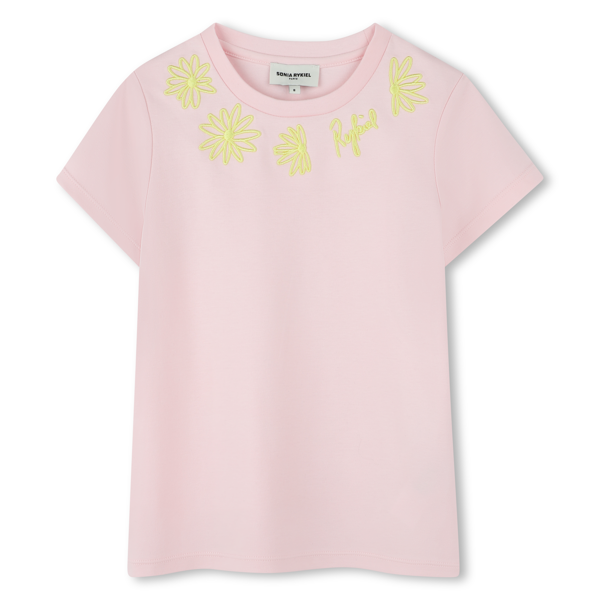 キッズ用トップス SONIA RYKIEL t-shirt logo contrasting profiles SONIA RYKIEL ENFANT logo-embellished short-sleeve T-shirt