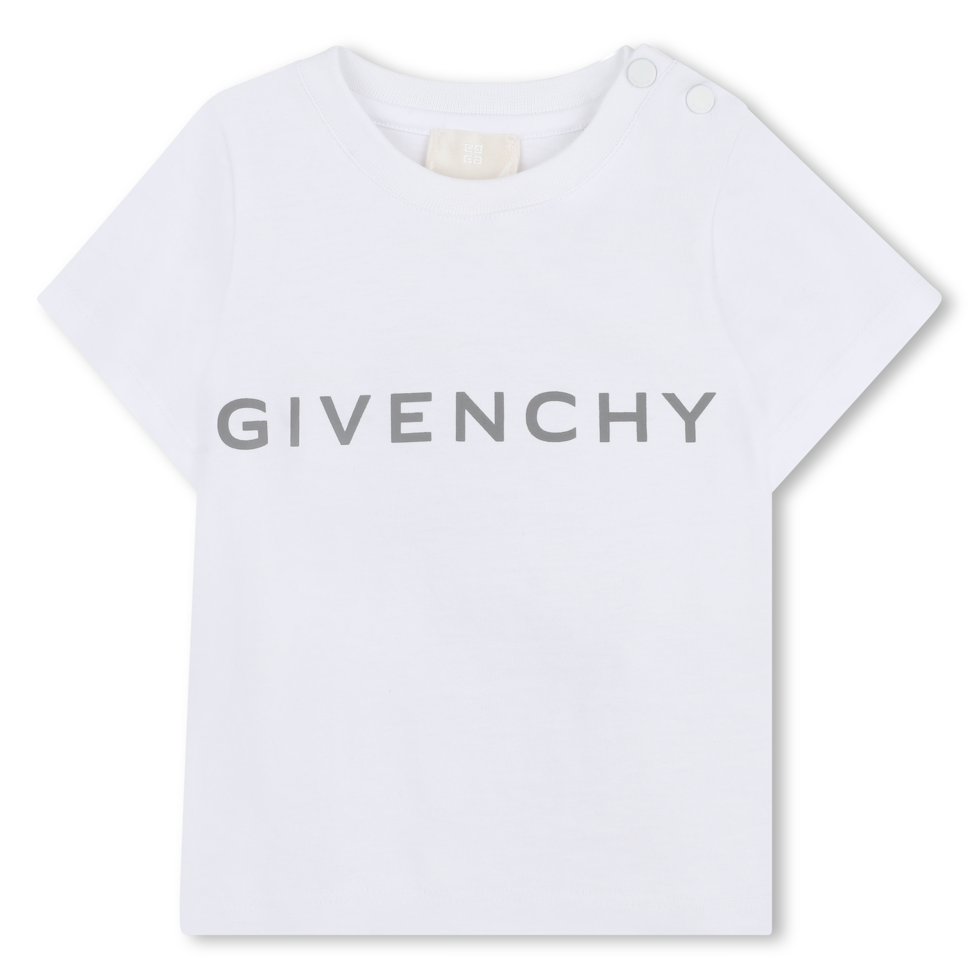 GIVENCHY｜SHORT-SLEEVED ROUND NECK T-SHIRTS (BM71653Y6B GIVENCHY Archetype slim fit t-shirt in cotton in - white